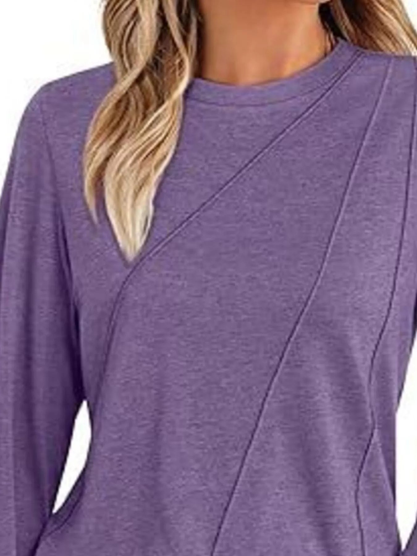 Round Neck Long Sleeve Top