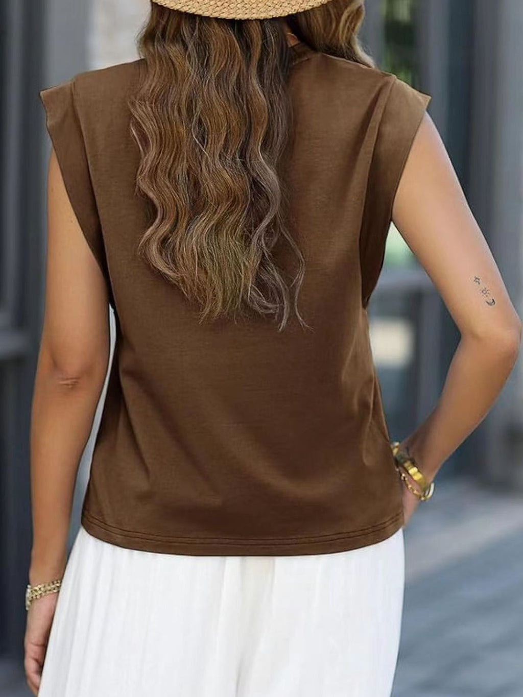 Solid Color Round Neck Tank