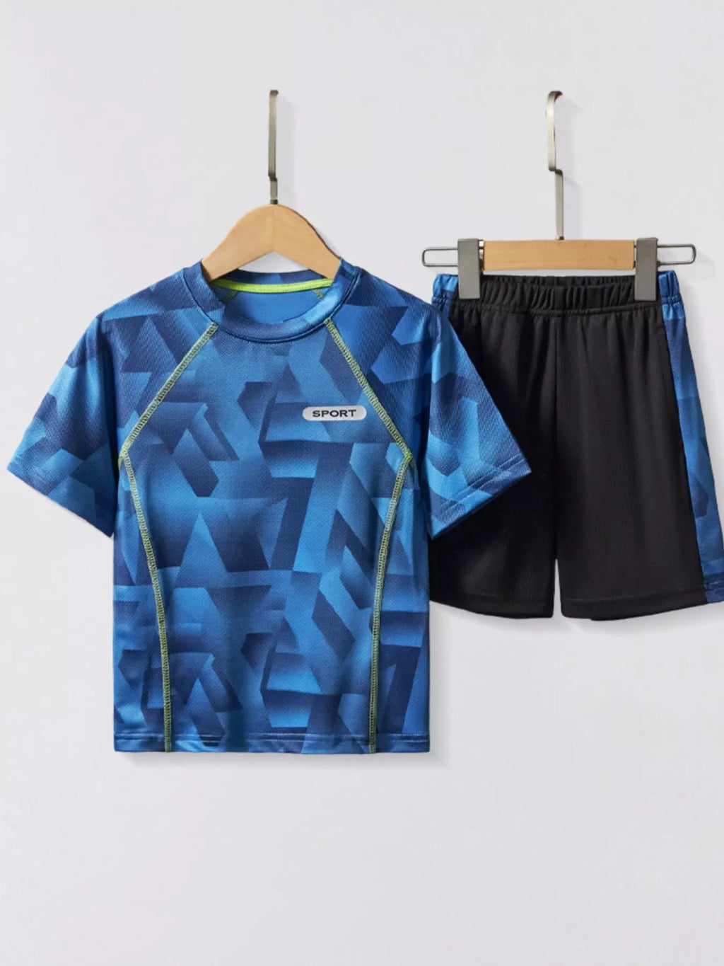 Children's Geometric Print Quick Dry Sport Set
