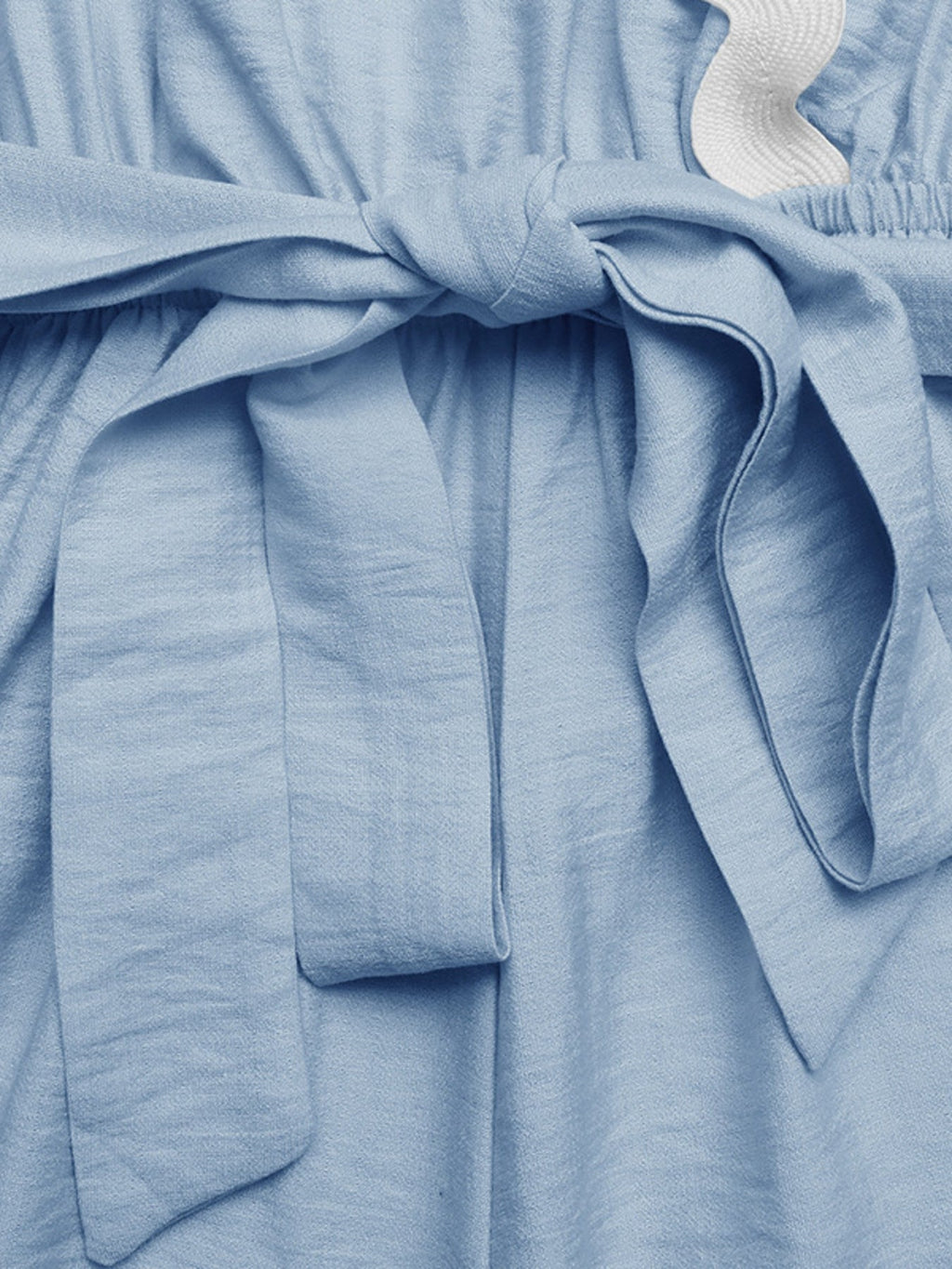 Scalloped Trim Wrap Romper