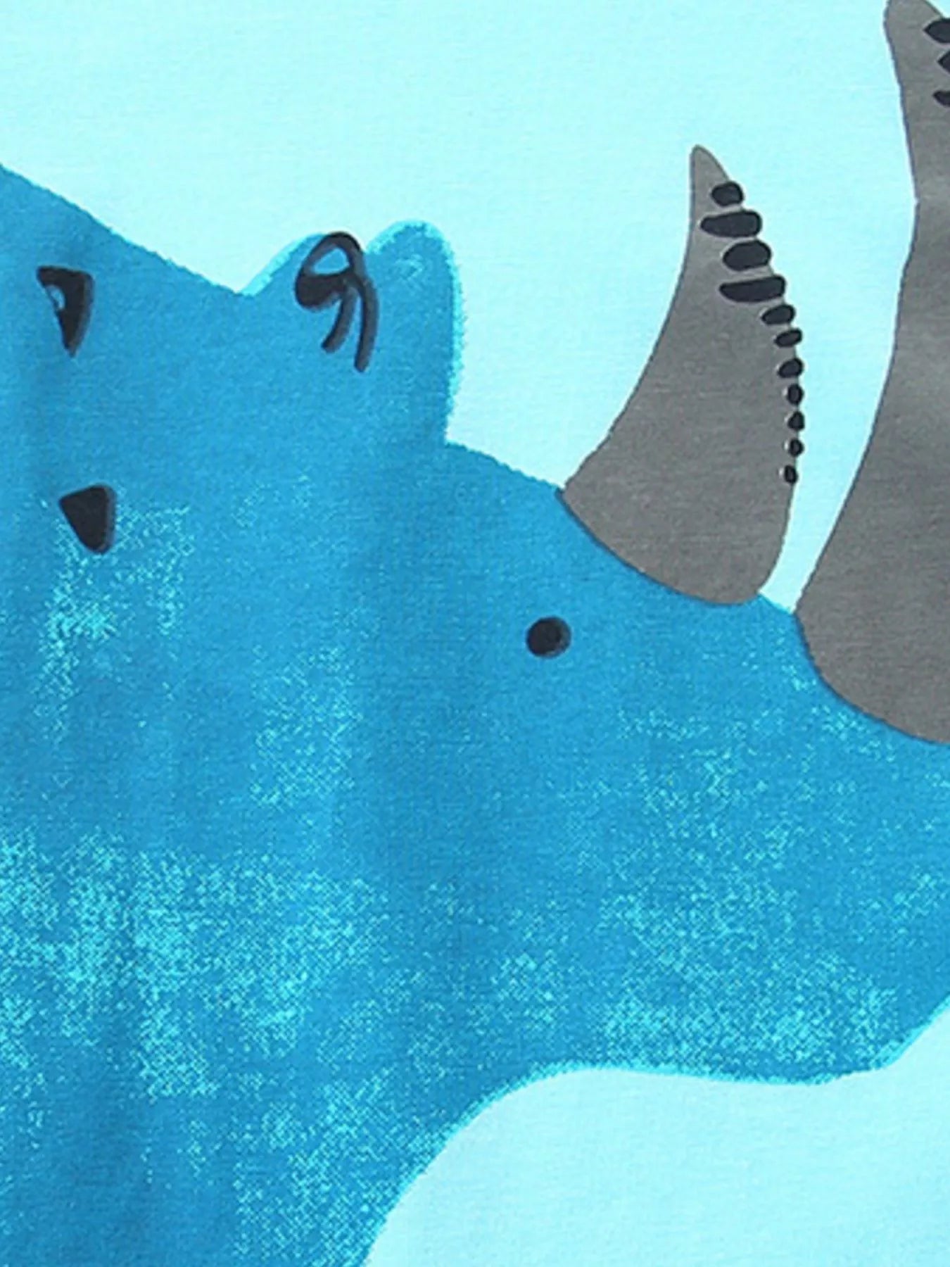 Children's Rhino Graphic Tee & Plaid Shorts Set