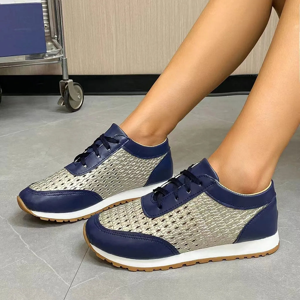 Breathable Lace Up Sneakers