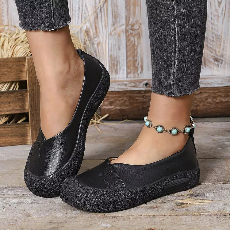 Round Toe Slip-Ons