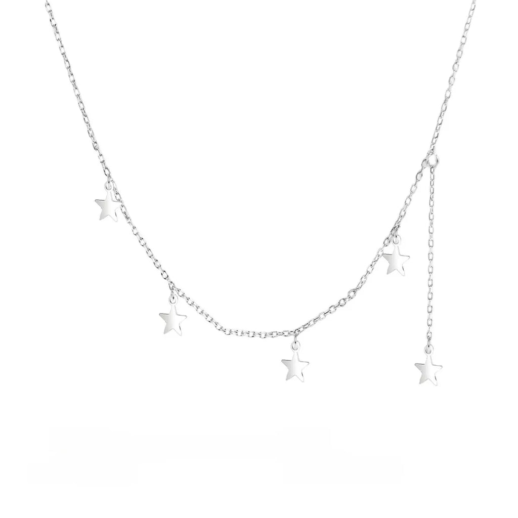 925 Sterling Silver Star Charm Necklace