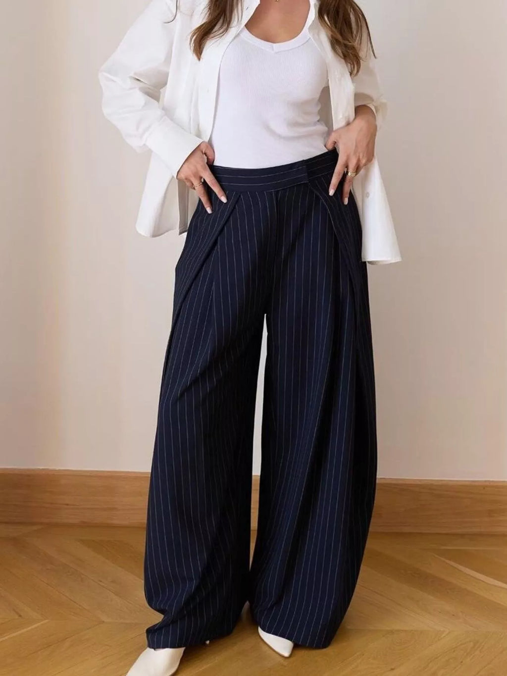 High-Waisted Wide-Leg Pants