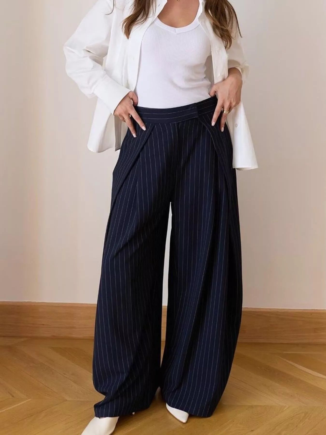 High-Waisted Wide-Leg Pants