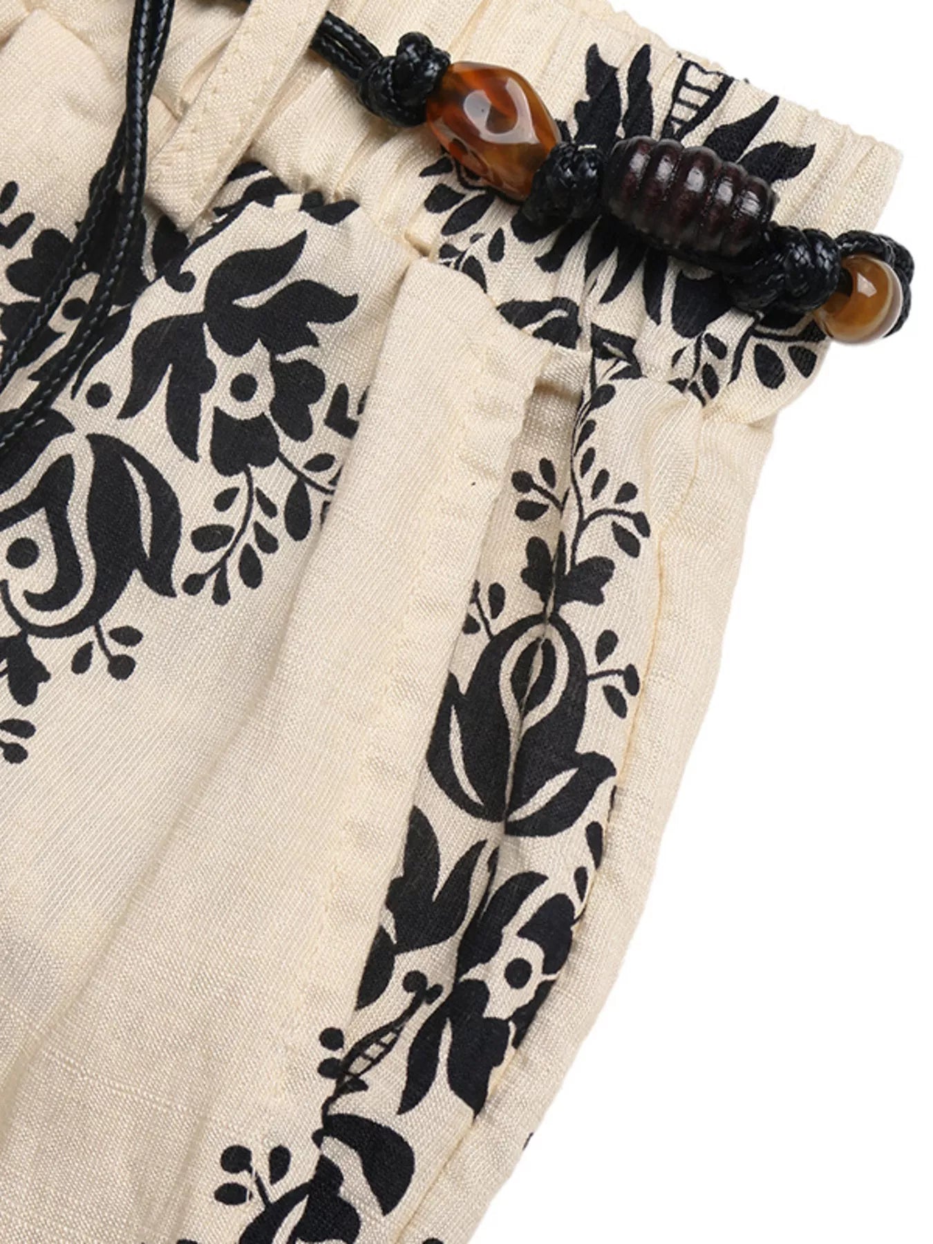 Boho Print Wide Leg Pants