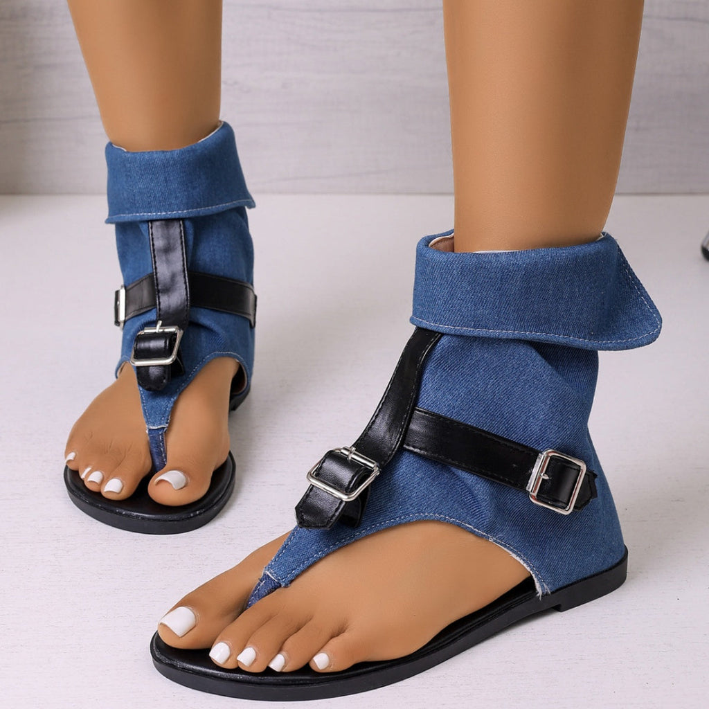 Toe Post Buckle Sandals