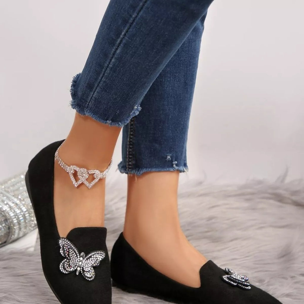 Butterfly Decor Slip-Ons