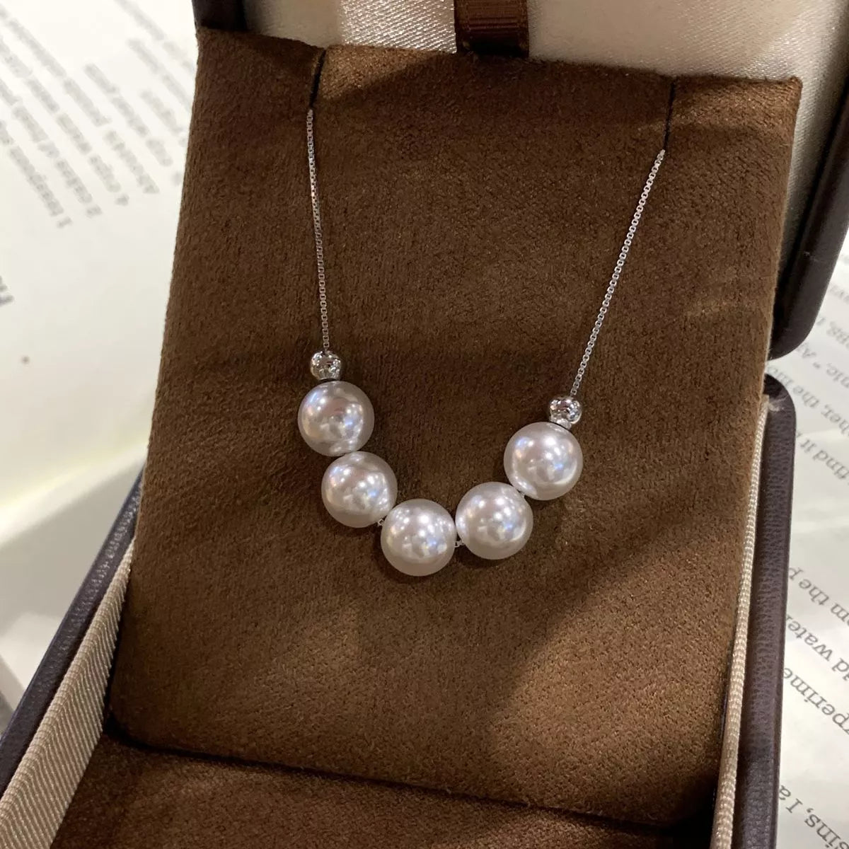 Adjustable Pearl Necklace