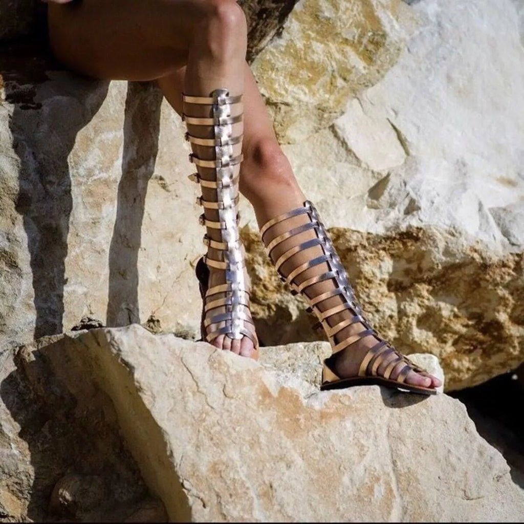 Gladiator Style Buckled Open Toe Sandals