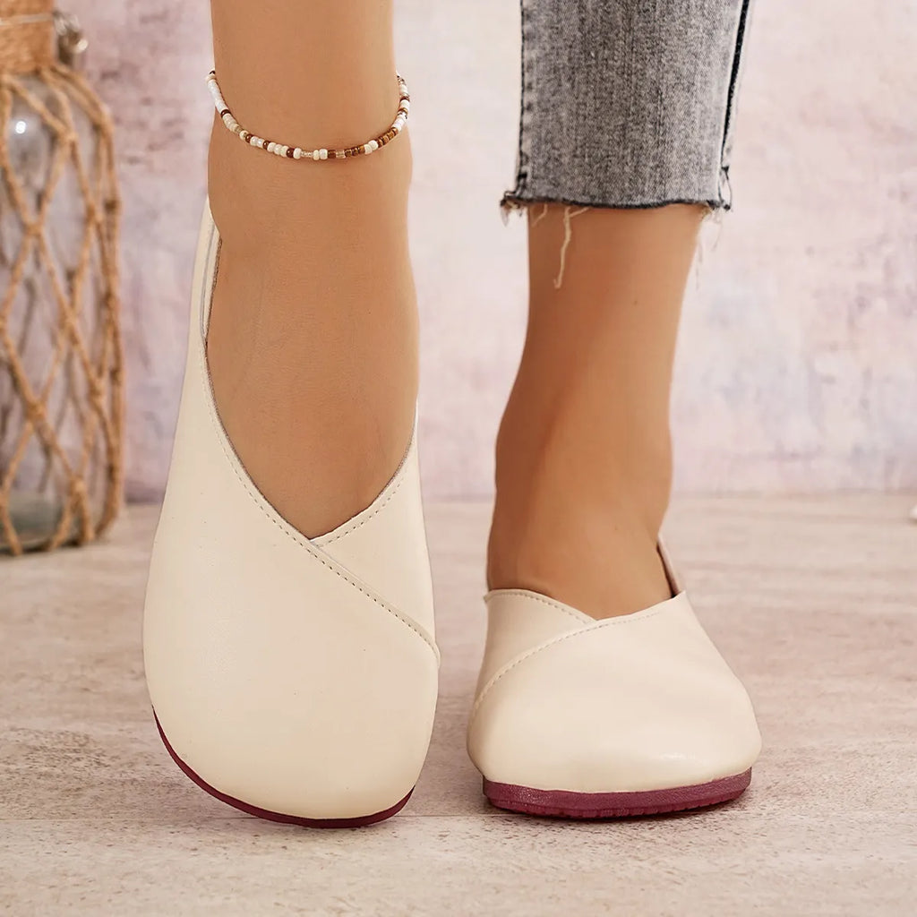 Round Toe Flats Slip-Ons