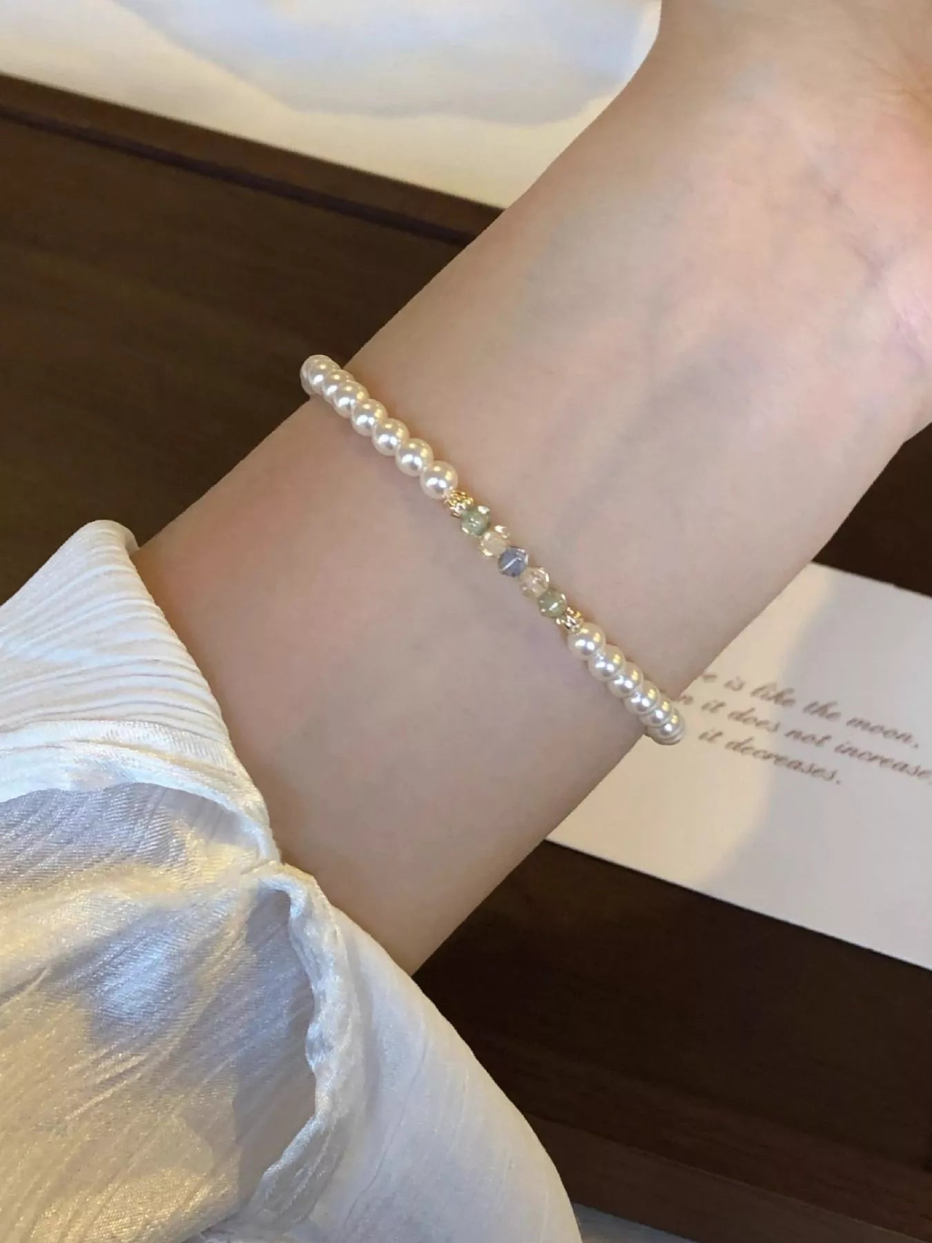 18K Gold-Plated Pearl Bracelet
