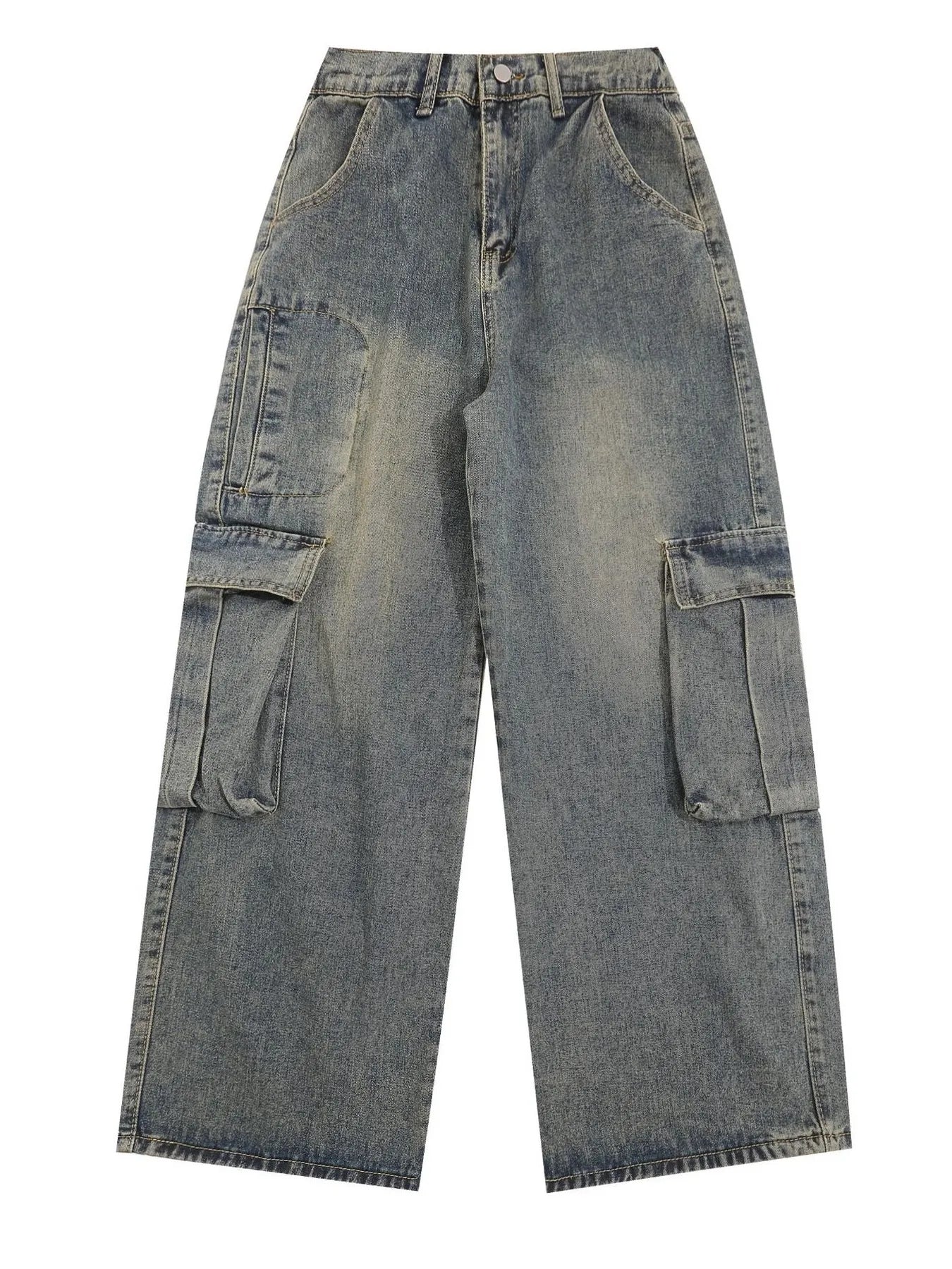 Men's Wide Leg Cargo Jeans