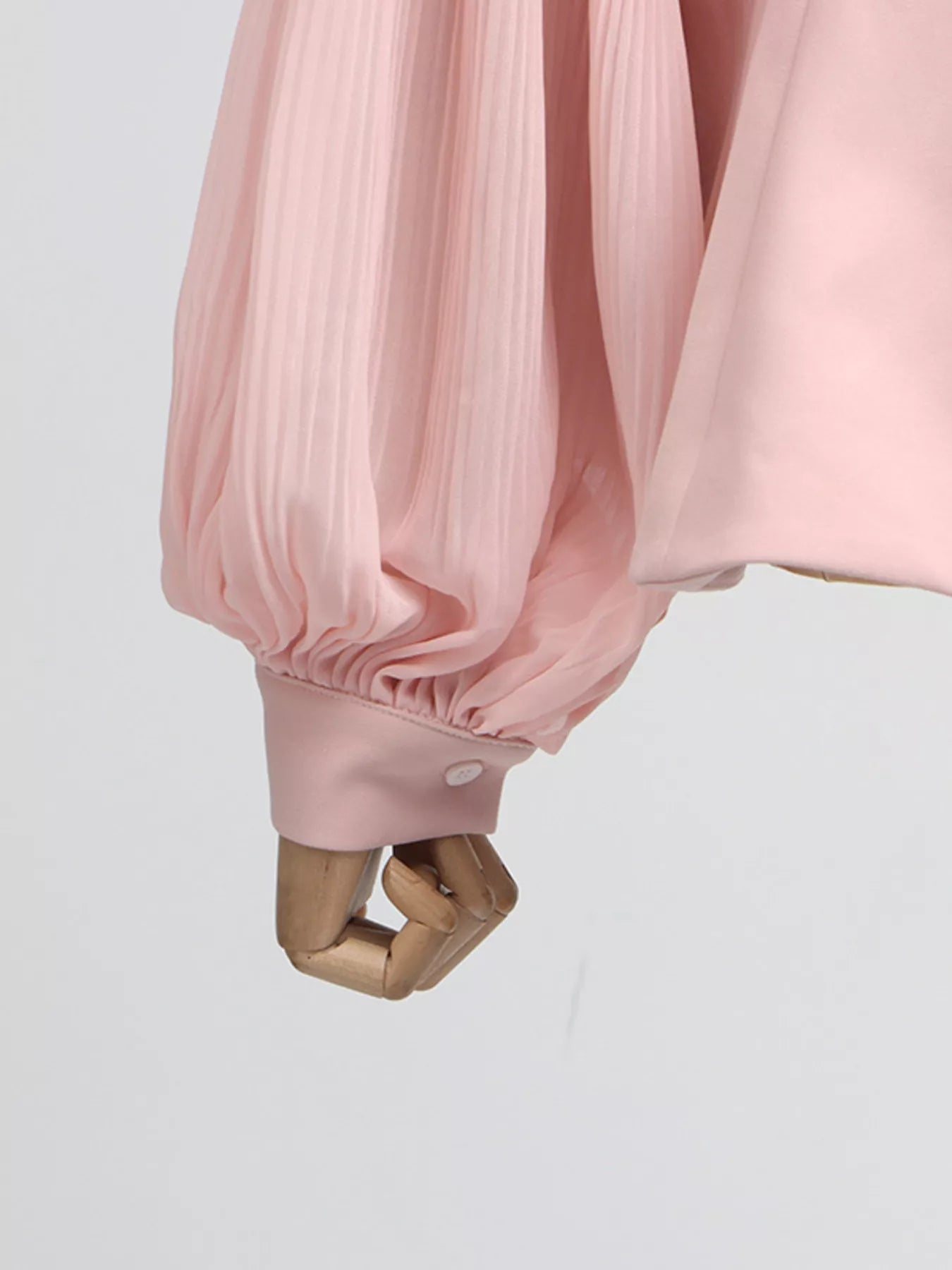Frill Lapel Collar Top and Pleated Skirt Set