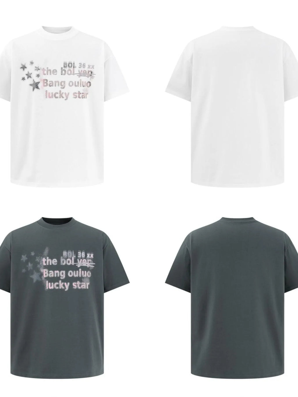 Men's Star Letter Graphic Short Sleeve T-Shirt