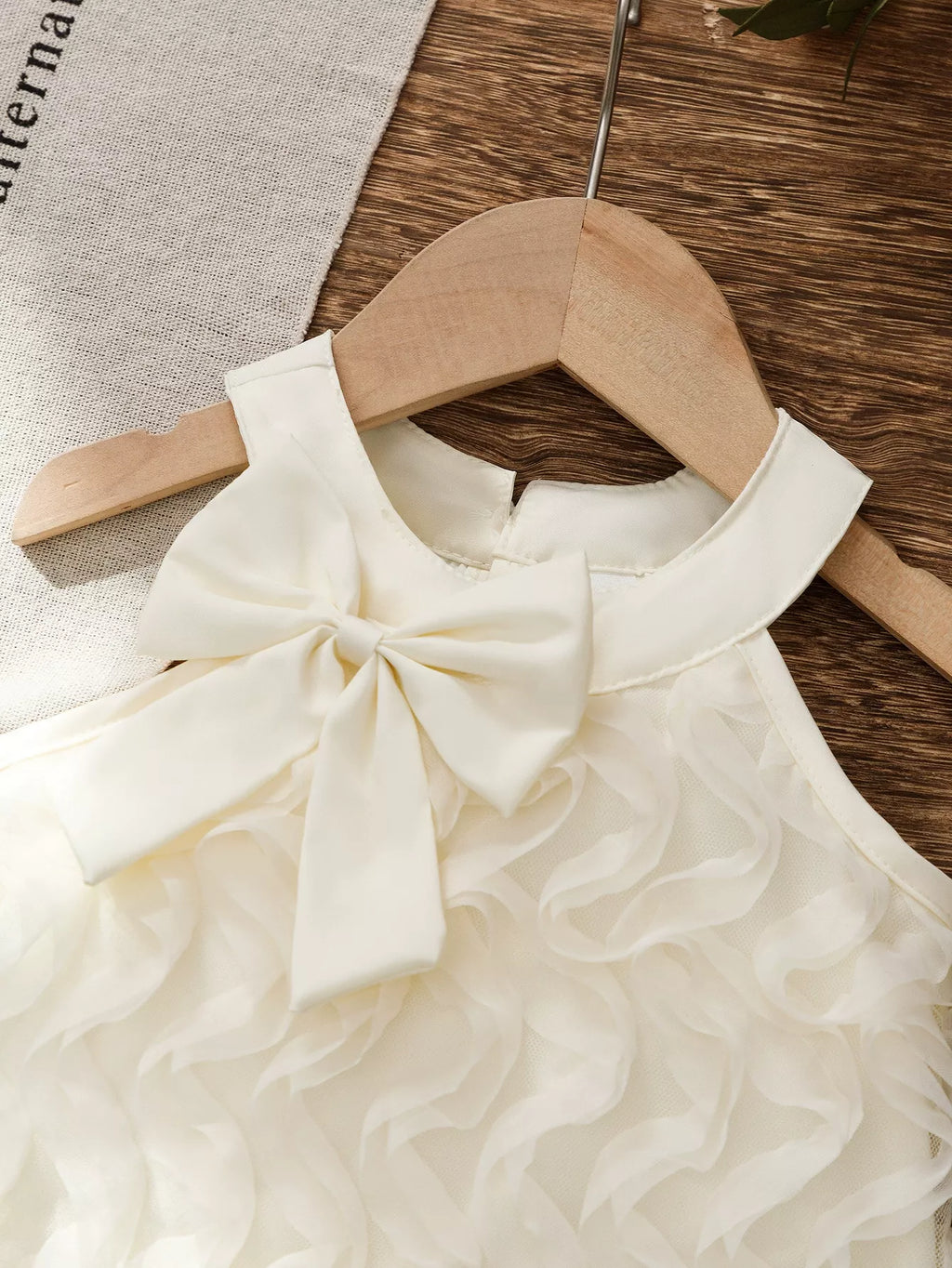 Children's Bow Ruffled Top and Shorts Set