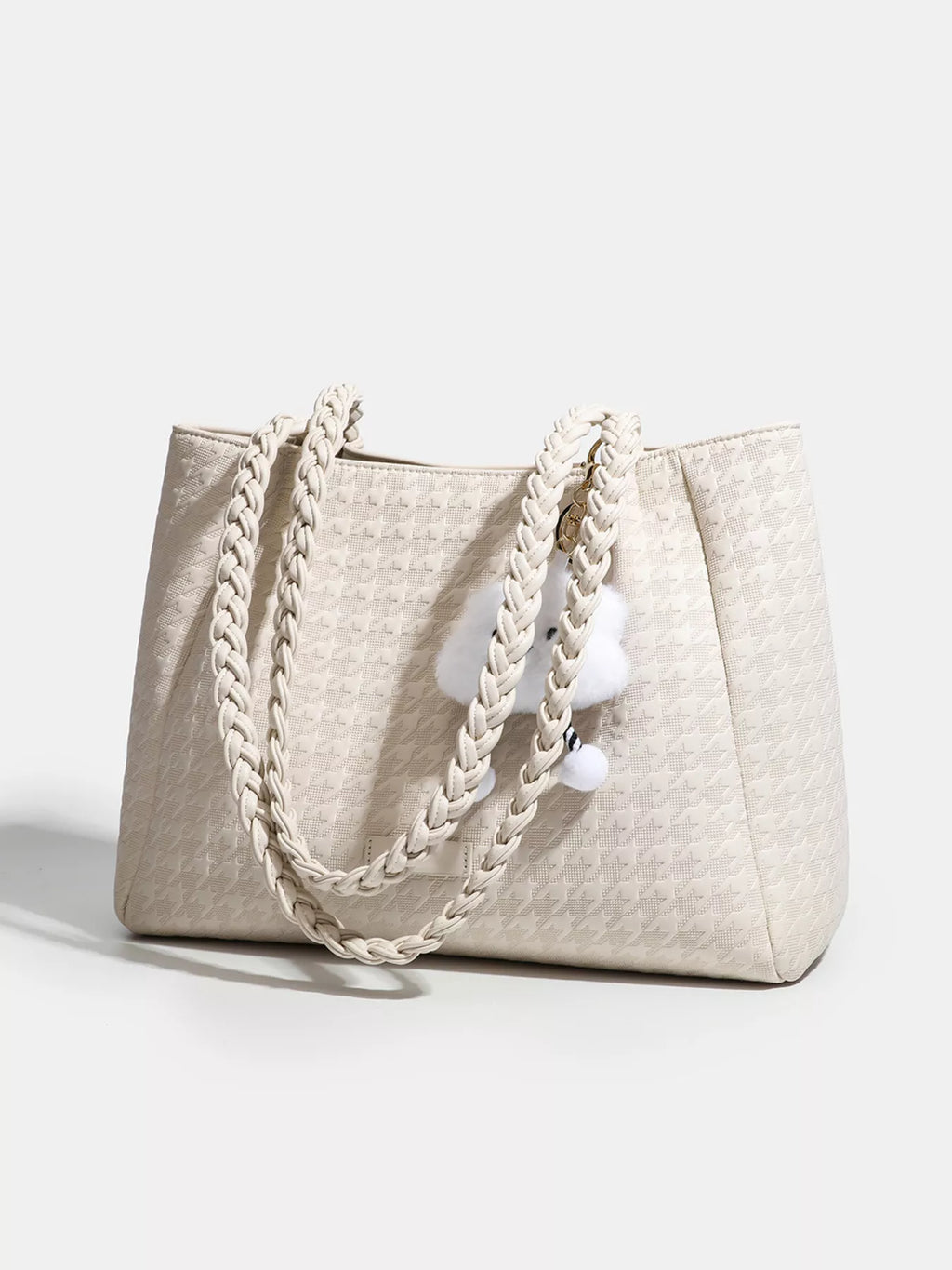Houndstooth Pattern Shoulder Bag