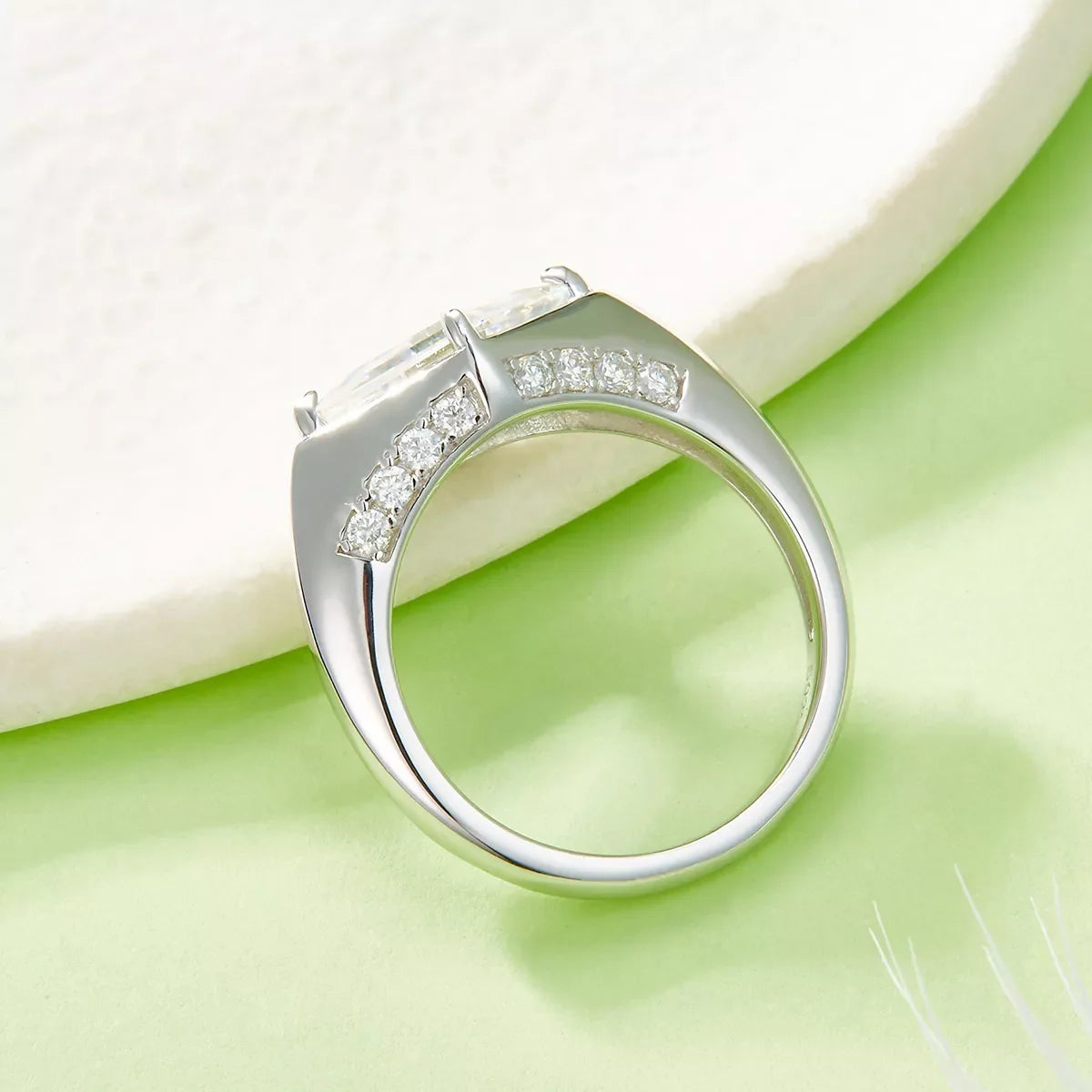 2 Carat Moissanite 925 Sterling Silver Ring
