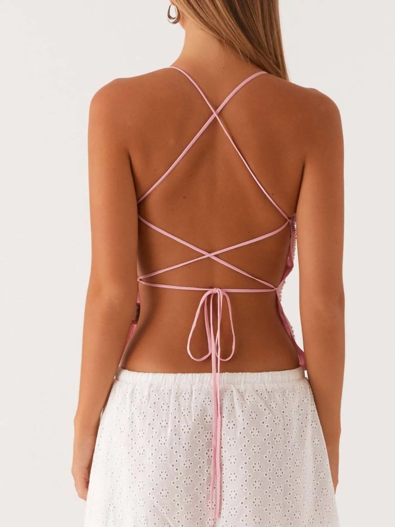 Crisscross Back V-Neck Cami