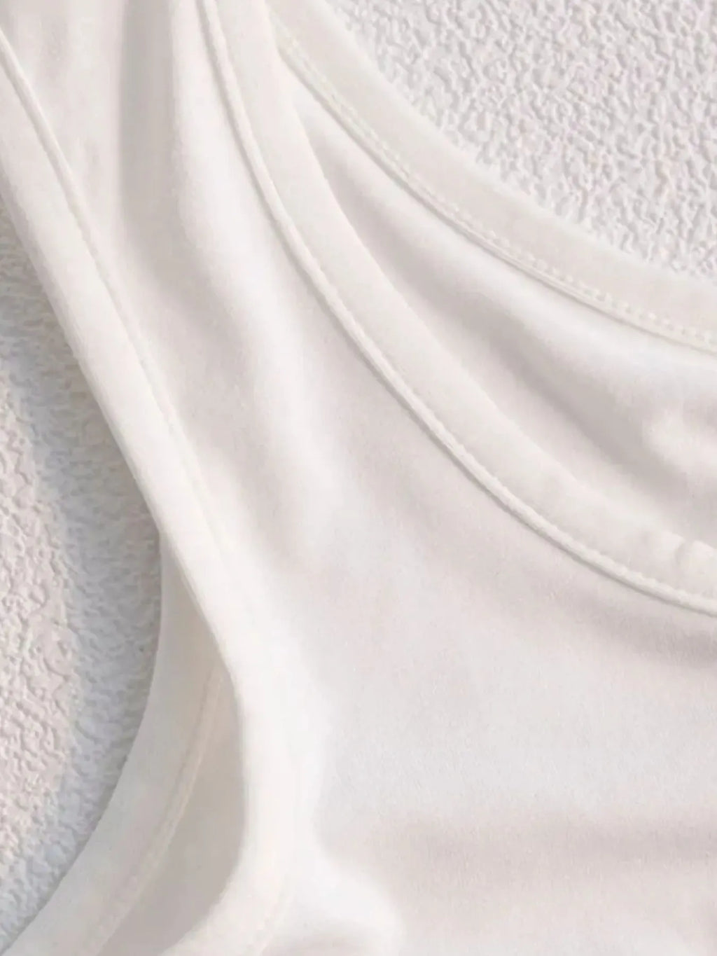 Scoop Neck Wide Strap Tank