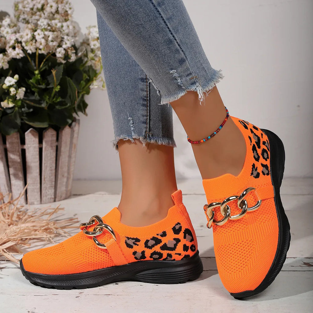 Lightweight Leopard Mesh Athletic