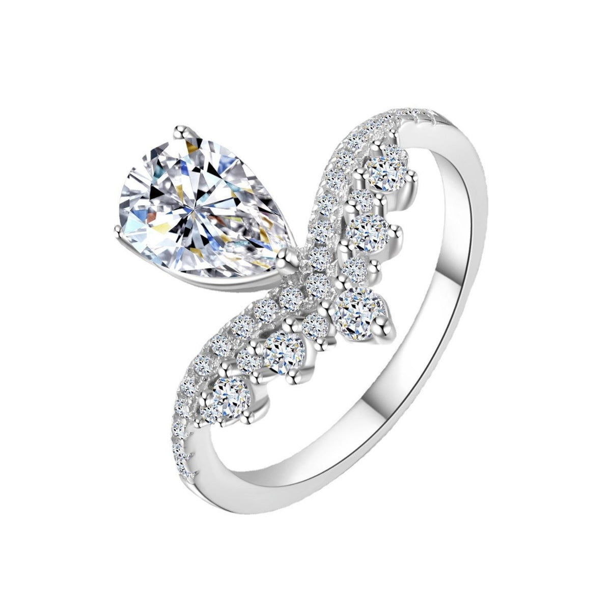 1.5 Carat Moissanite 925 Sterling Silver Ring