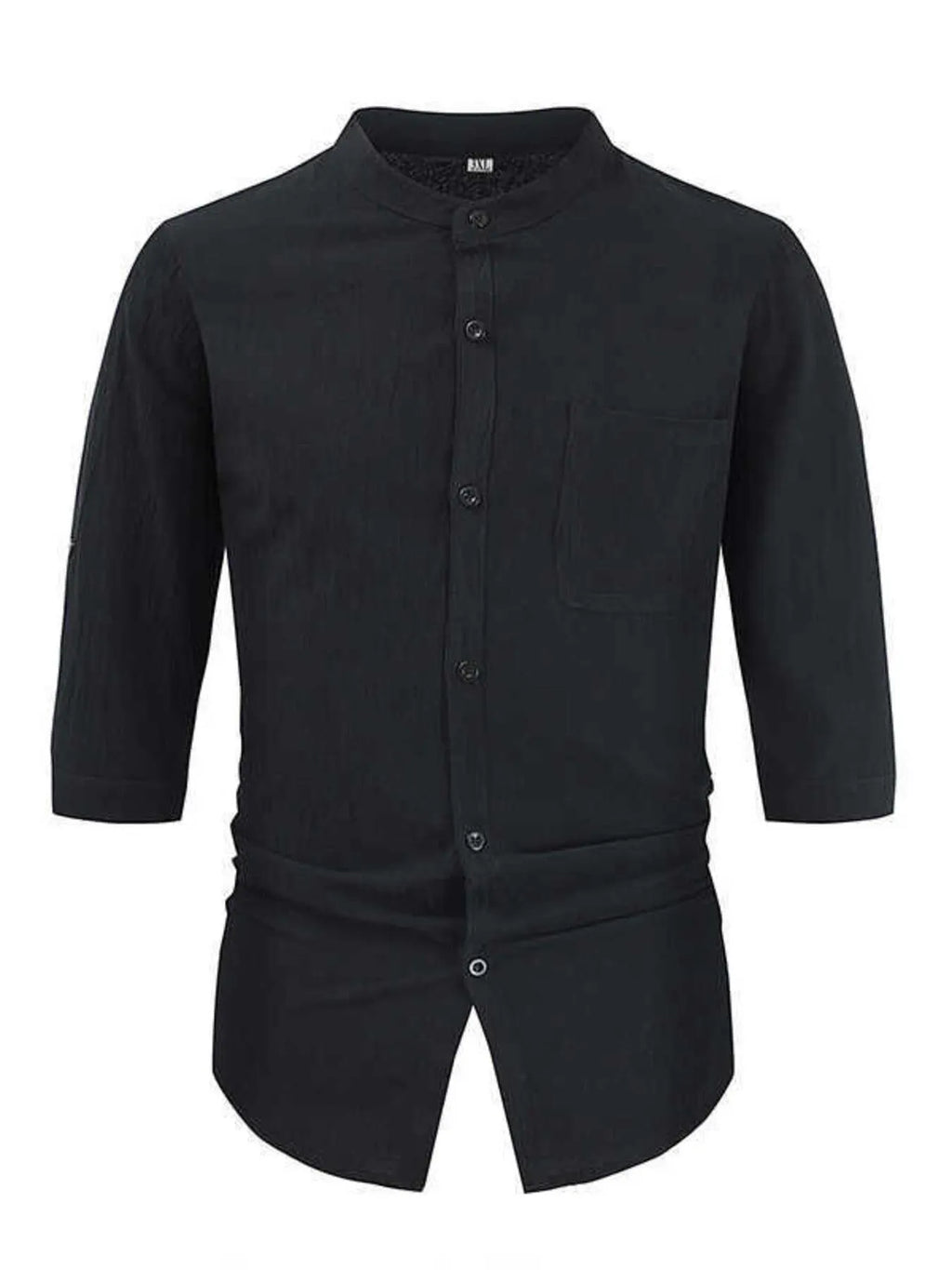 Men's Plus Size Button Down Half Sleeve Shirt