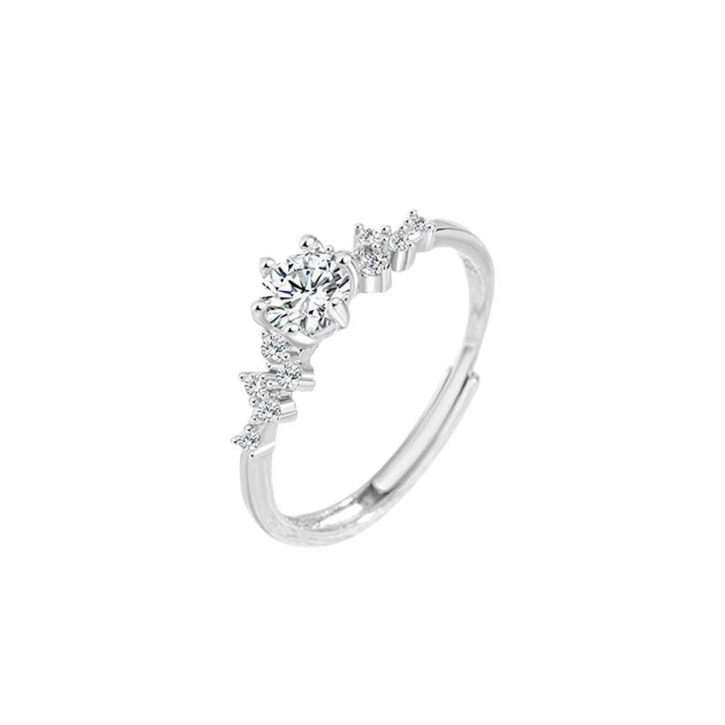 1 Carat Moissanite 925 Sterling Silver Ring