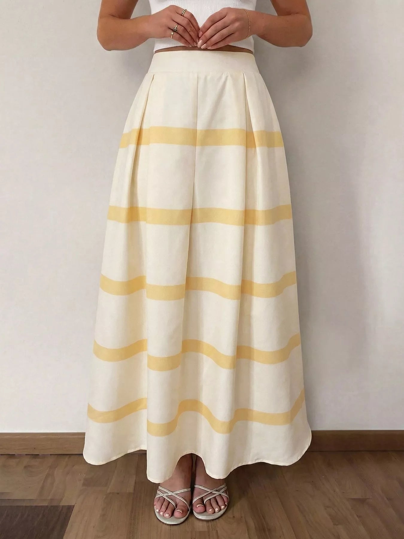 Striped Maxi Skirt