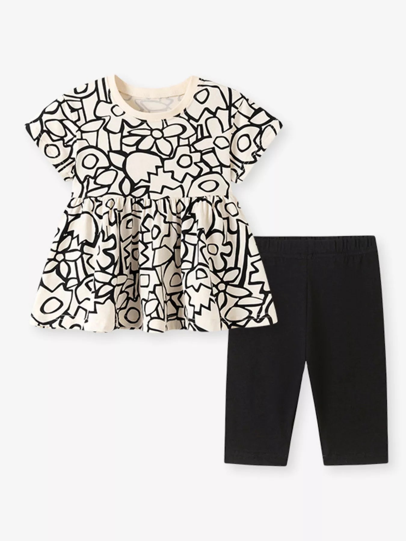 Children's Printed Top and Leggings Set