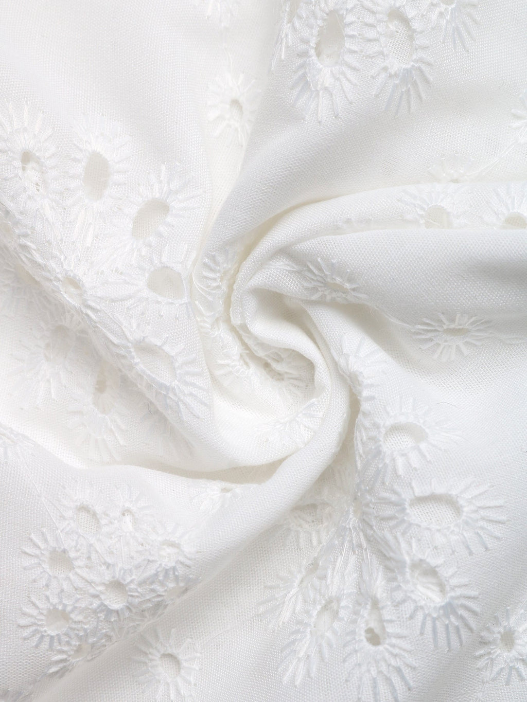 Eyelet Embroidered Button Up Shirt