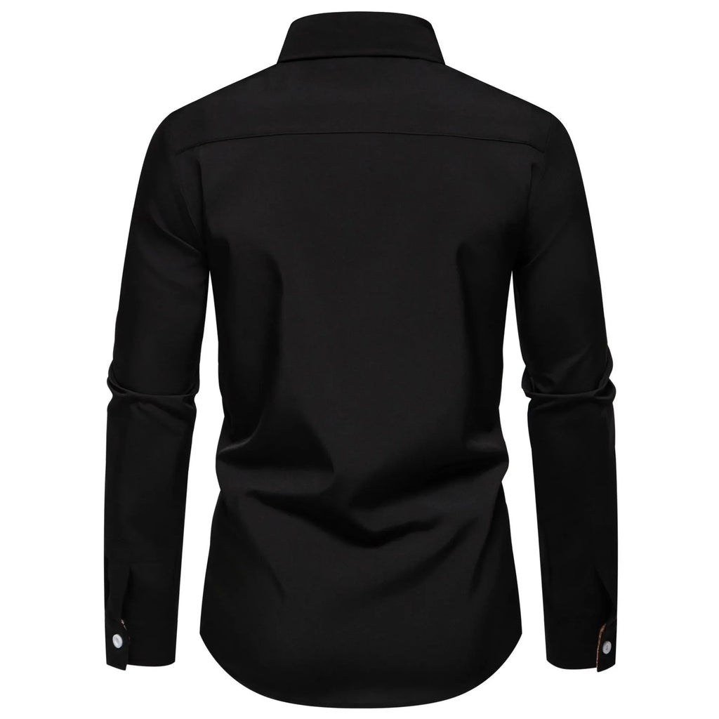 Men's Plus Size Plaid Collar Button Down Shirt