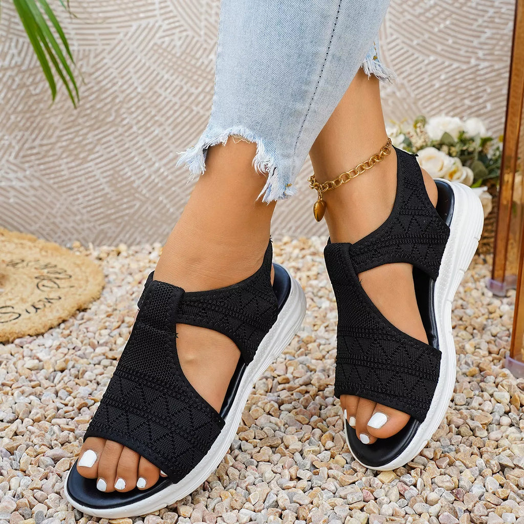 Open Toe Flats Sandals
