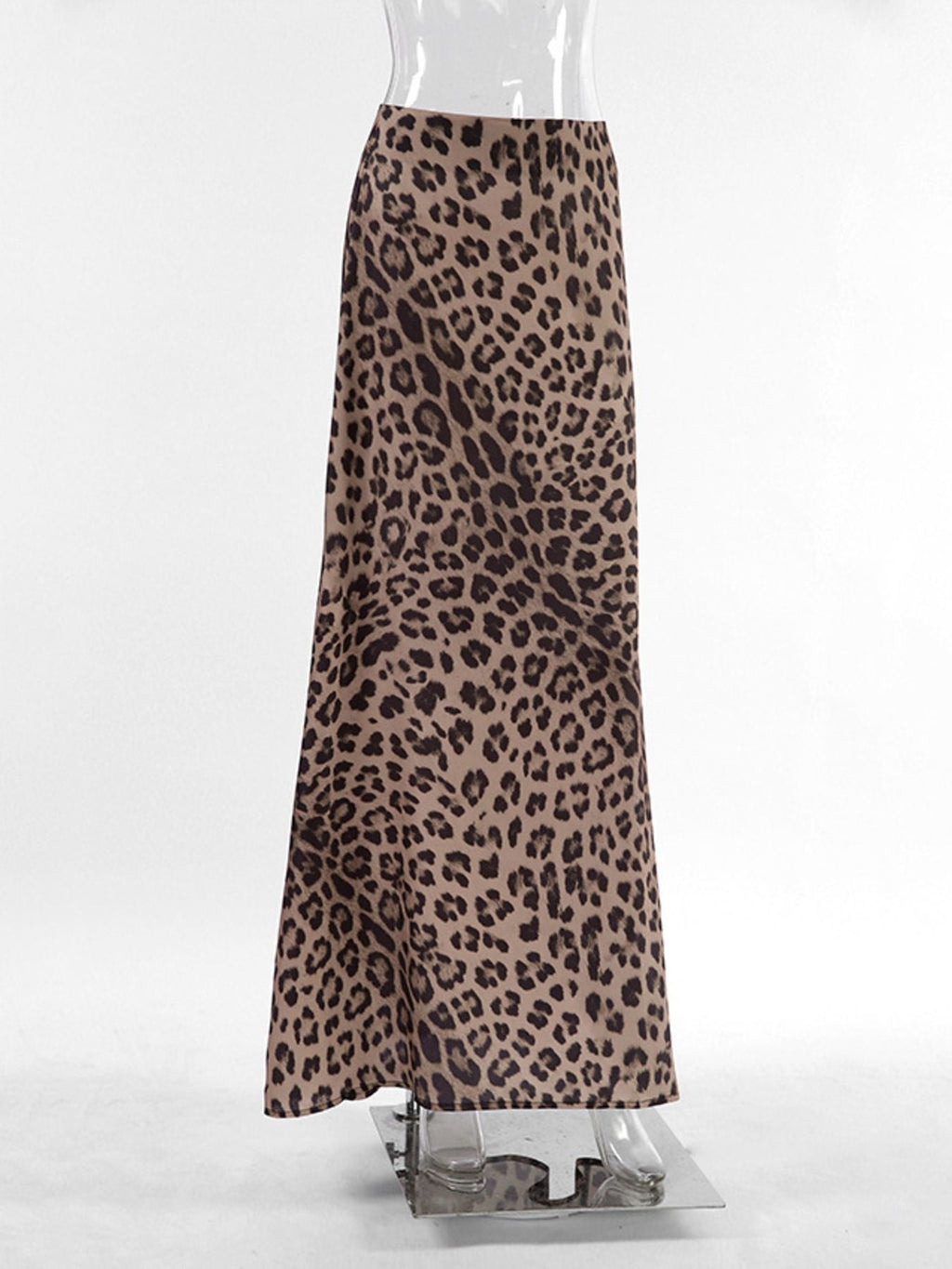Leopard Print Maxi Skirt