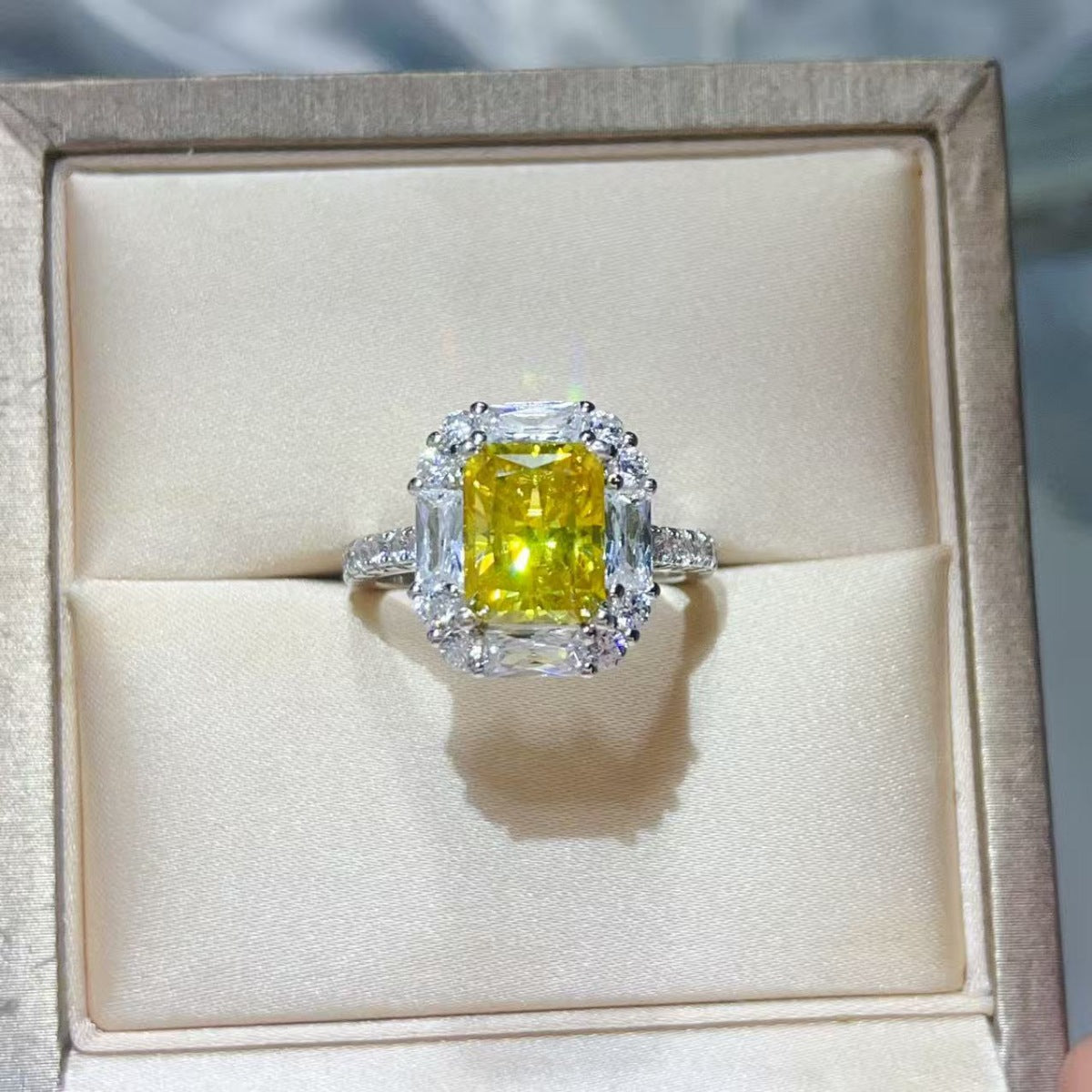 3 Carat Moissanite 925 Sterling Silver Ring