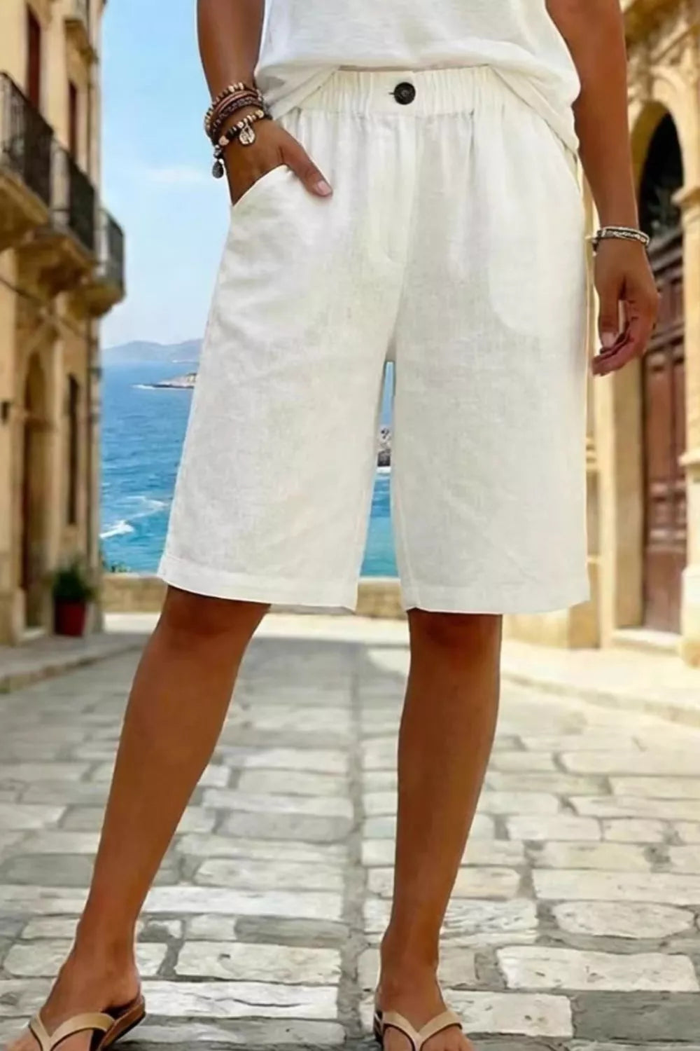 Elastic Waist Shorts