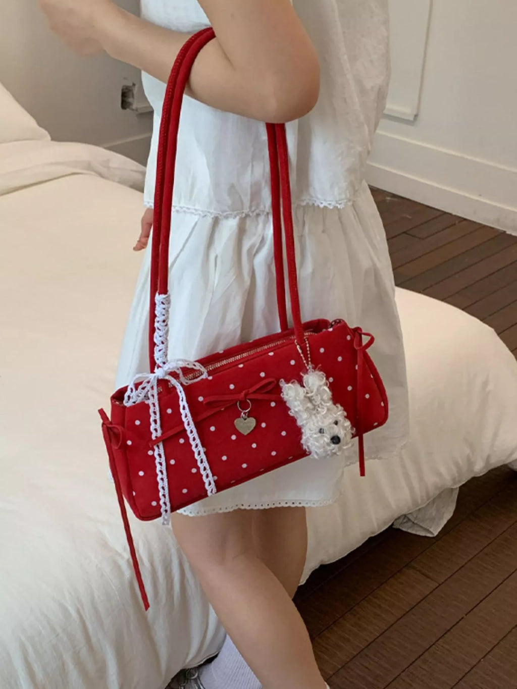 Polka Dot Shoulder Bag