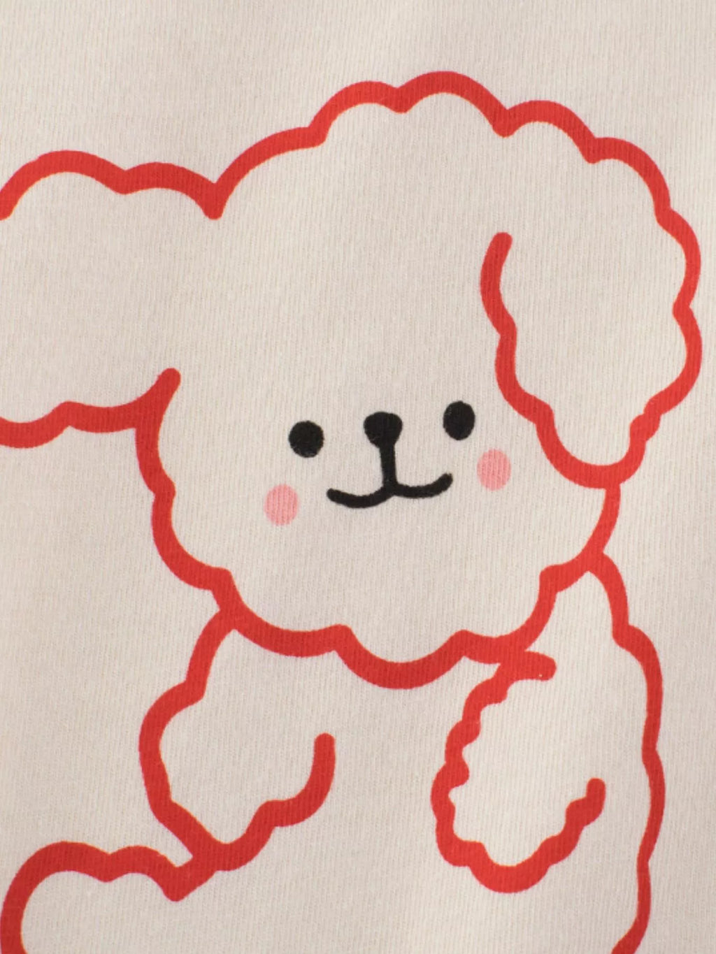 Children's Dog Graphic T-Shirt with Contrast Trim