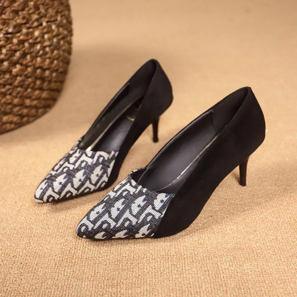 Point Toe Suede Pumps