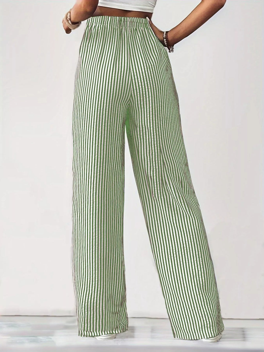 Striped Wide Leg Pants