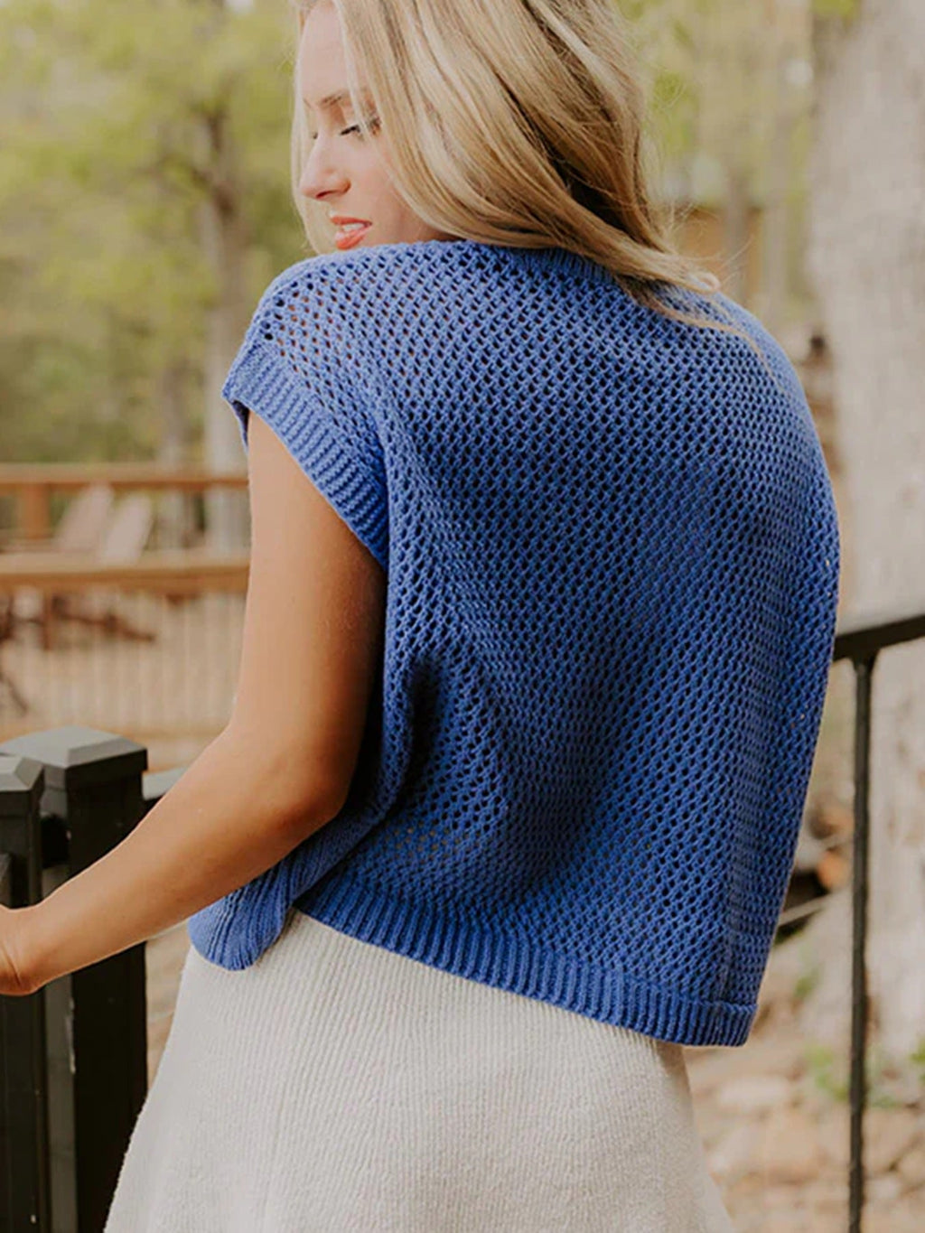 Flag Graphic Short Sleeve Sweater Top