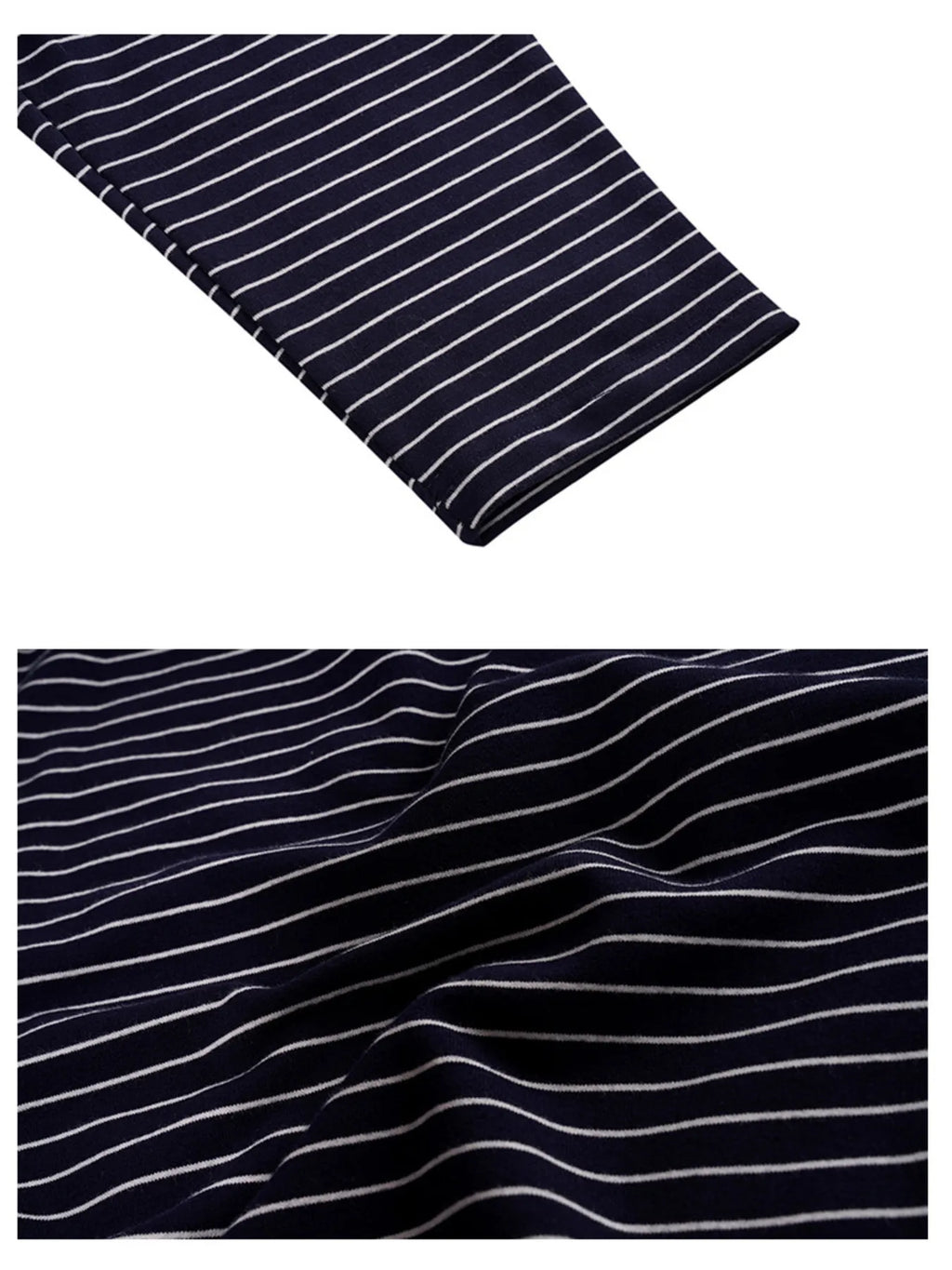 Men's Oversized Striped Long Sleeve T-Shirt