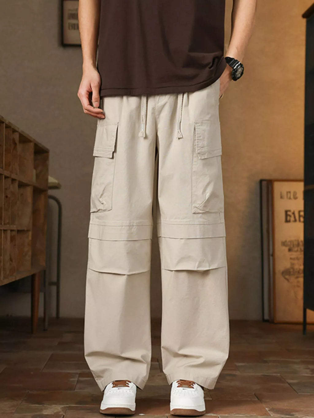 Men's Plus Size Relaxed Fit Cargo Pants
