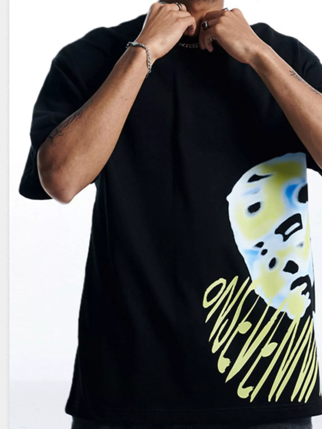 Men's Graphic Round Neck Relaxed Fit T-Shirt