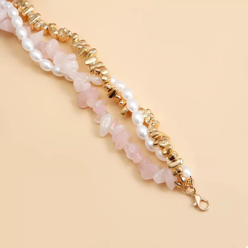 Three-Layered Heart Pendant Necklace