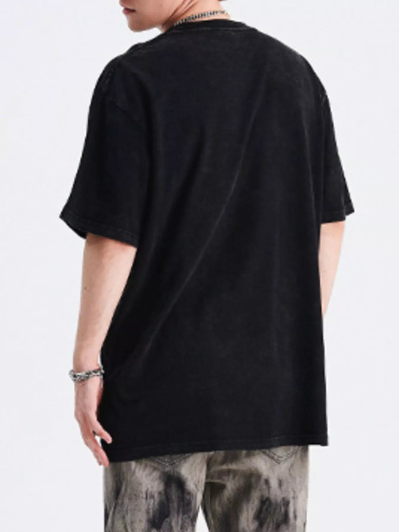 Men's Graphic Round Neck Short Sleeve T-Shirt
