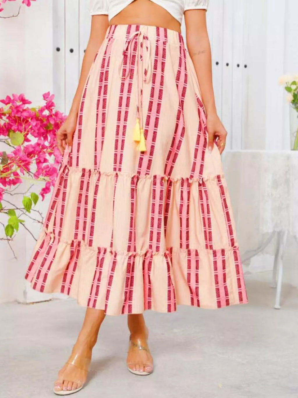 Tassel Midi Skirt