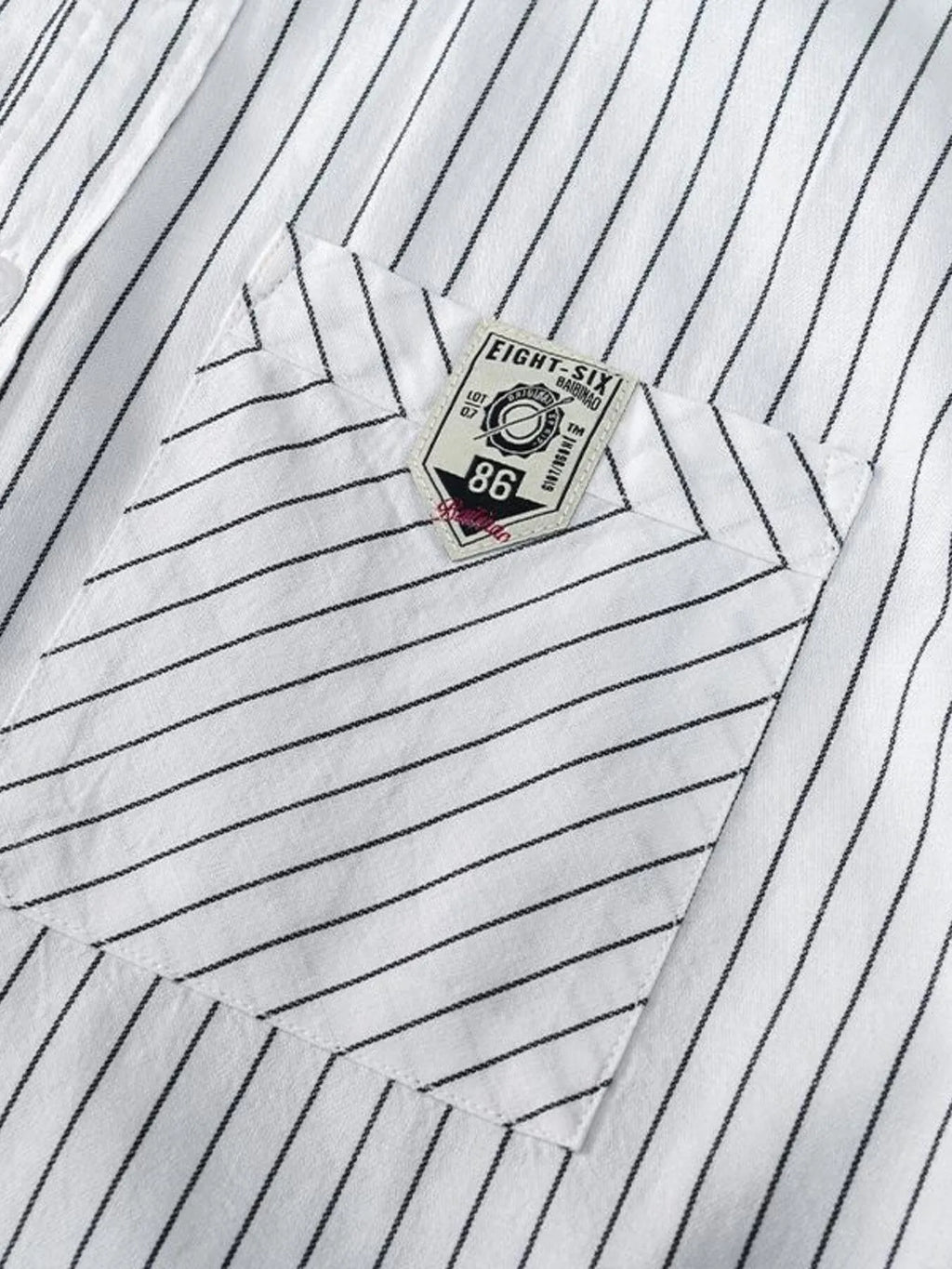 Men's Plus Size Striped Button Up Long Sleeve Shirt