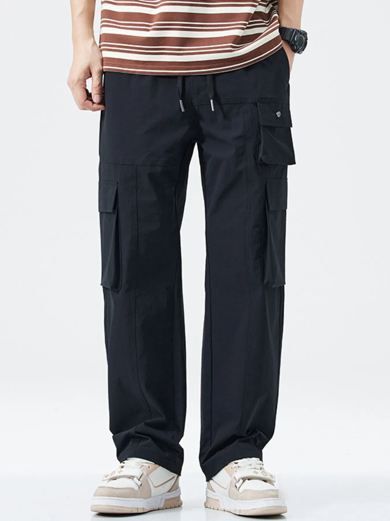 Men's Full Size Relaxed Fit Cargo Pants Plus Size